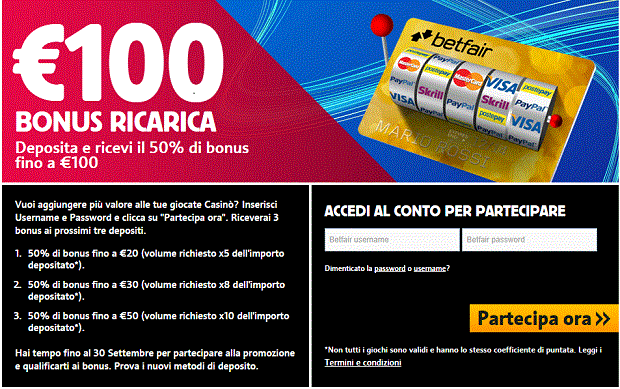 Bonus Ricarica Bonus Ricarica