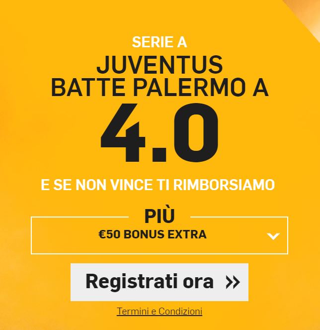 Juventus - Palermo bonus