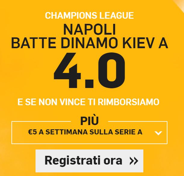 Napoli - Dinamo Kiev super quota