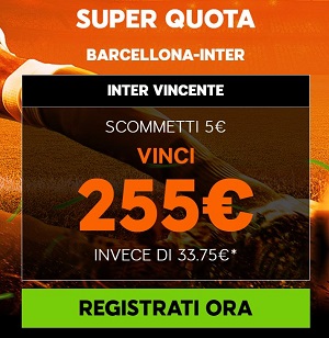 888 Barca-Inter Super quota 300 (cod 1654290)