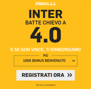 Betfair 300 Creabozze Inter-Chievo 2019