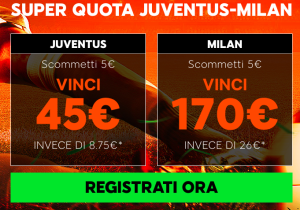 888 quote maggiorate JUVE-Milan banner 300 sr=1654290
