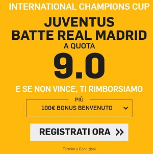 Betfair Juve Real Champions CUP creabozze