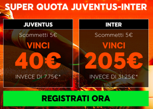 888 Juve-Inter Super quota 300 (cod 1654290)