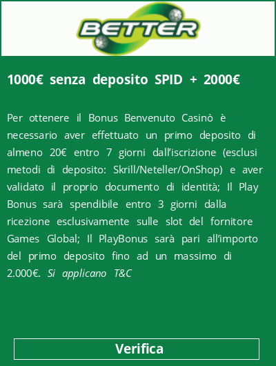  1000€ senza deposito SPID + 2000€