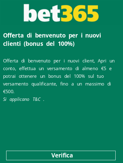  Offerta di benvenuto per i nuovi clienti (bonus del 100%)
