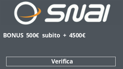 BONUS 500€ subito + 4500€
