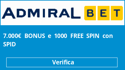 7.000€ BONUS e 1000 FREE SPIN con SPID