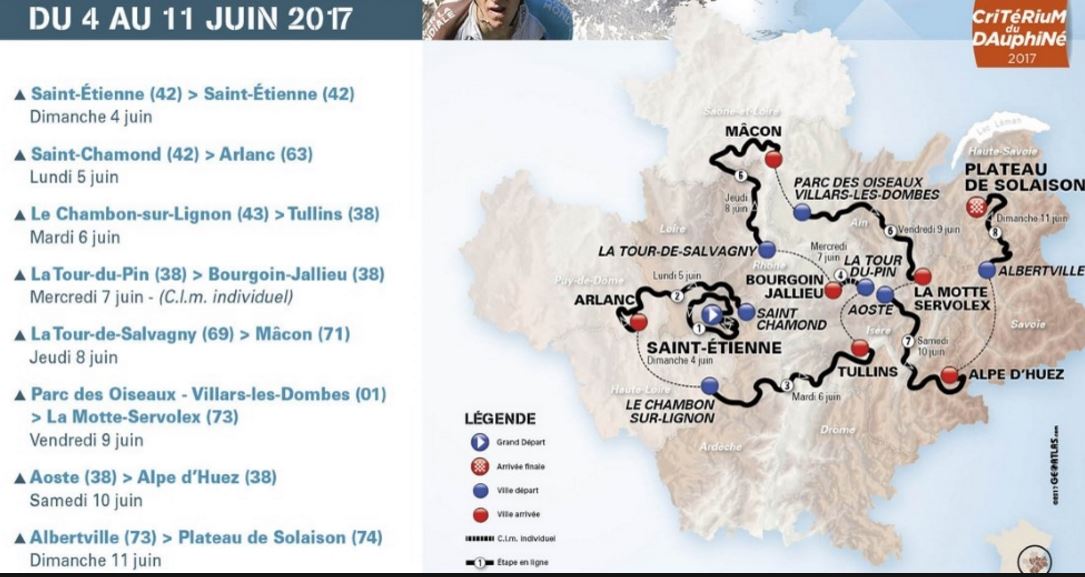 Pronostici Giro del Delfinato 2017
