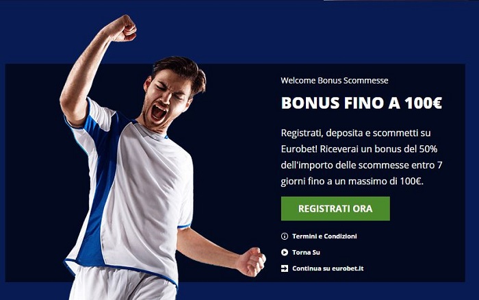 Eurobet Bonus fino a 100€
