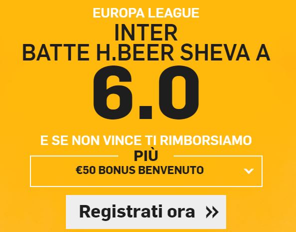 Inter a quota 6.00 bonus