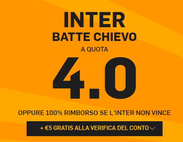 Inter batte Chievo a 4.00