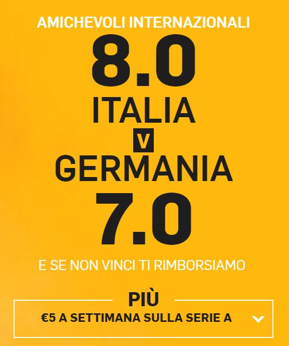 Italia - Germania bonus Italia - Germania super quote