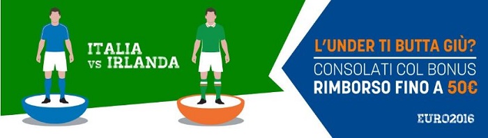 Italia - Irlanda Bonus SNAI