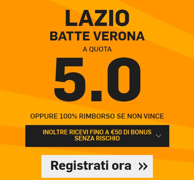 Lazio-Verona a 5.00 Lazio-Verona a 5.00
