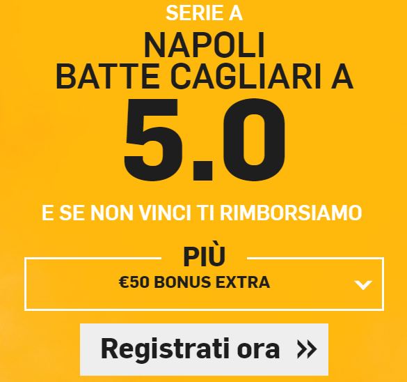 Napoli - Cagliari bonus