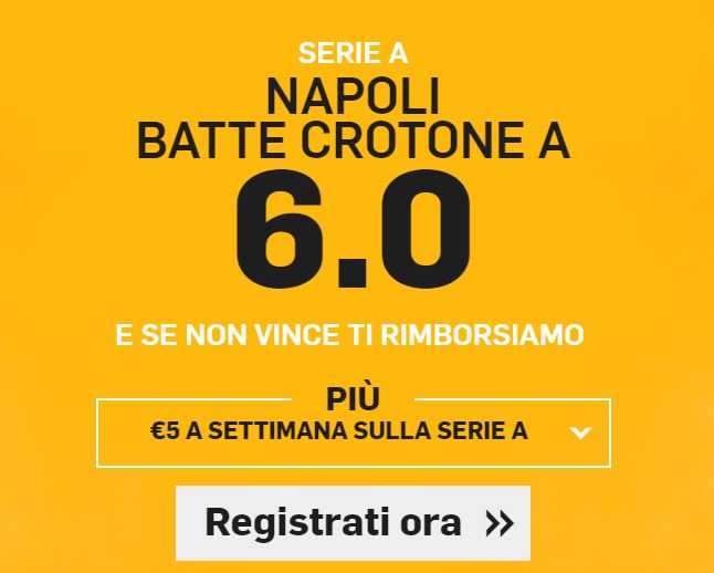 Napoli - Crotone bonus
