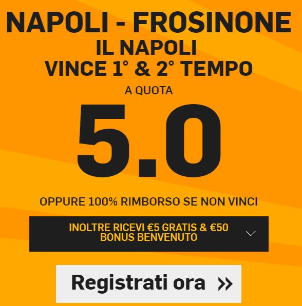 Napoli - Frosinone Betfair