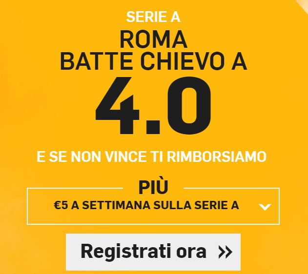 Roma Chievo a 4.00