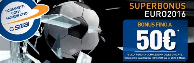 Bonus sino a €50 Bonus sino a €50