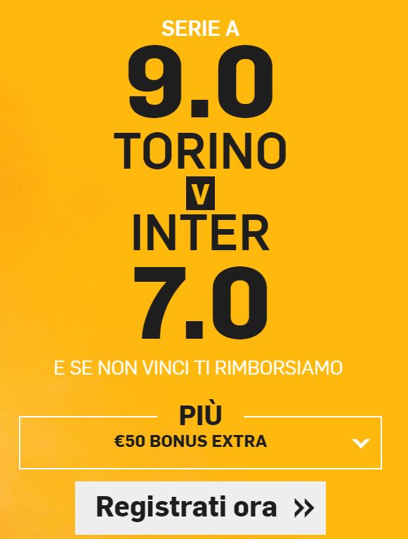 Torino-Inter con Betfair.it Torino-Inter BONUS