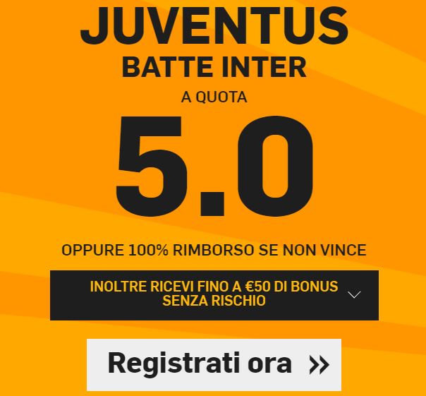 Juventus - Inter Bonus Juventus - Inter Bonus