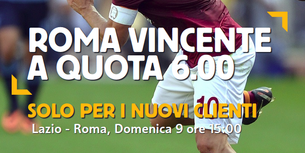 Roma vincente a quota 6.00