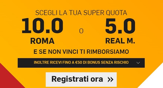 Roma - Atalanta Bonus Roma - Atalanta Betfair